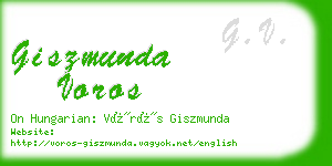 giszmunda voros business card
